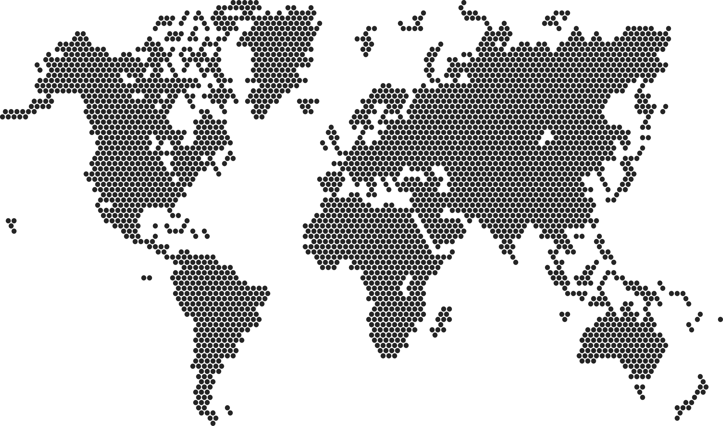 World map illustrating the bounty world